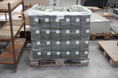 60 pcs. ammunition boxes in metal