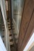 Doppeltür in Kebony, Holz / weiß, B179xH239 cm, Rahmenbreite 11,5 cm. Mit Nut zum Ausräumen. Modellfoto