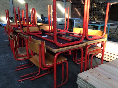 Party school tables + chairs