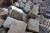 Pallet with cobblestones