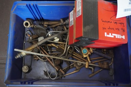 Various hand tools, threaded rods, etc.