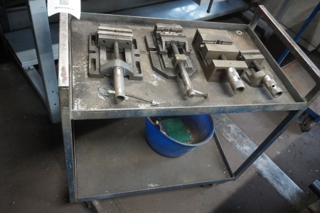 Trolley incl. 4 pieces. machine vice