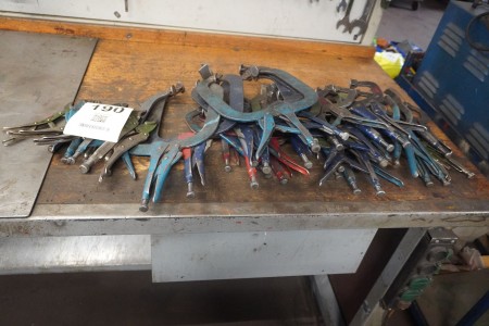 Large batch of welding pliers