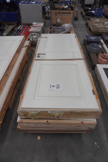 3 pieces. wooden doors with frame