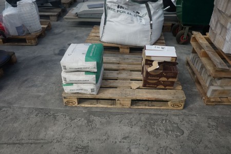 125 stk. klinker + 3 poser 25 kg cement 
