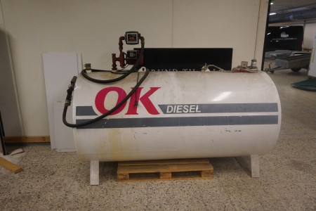 Diesel tank with EL pump & counter and auto gun
