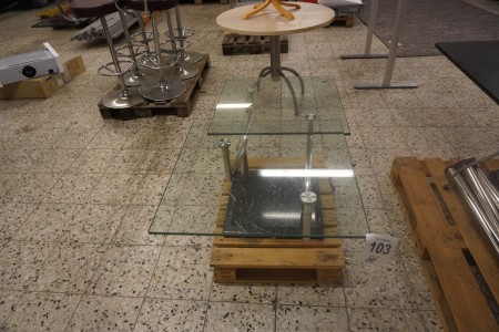 Coffee table in glass