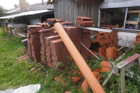 Large batch of roof tiles