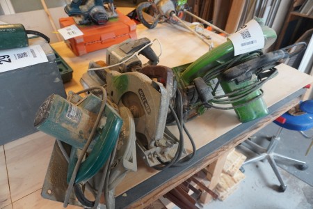 3 pieces. circular saws + 1 pc. grinder