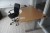 Raising / lowering table with office chair