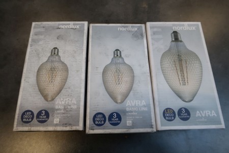 3 pieces. bulbs Nordlux Avra