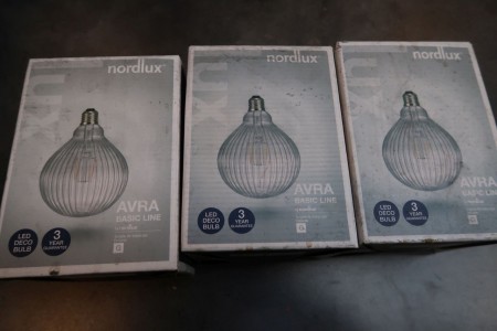 3 pieces. bulbs Nordlux Avra