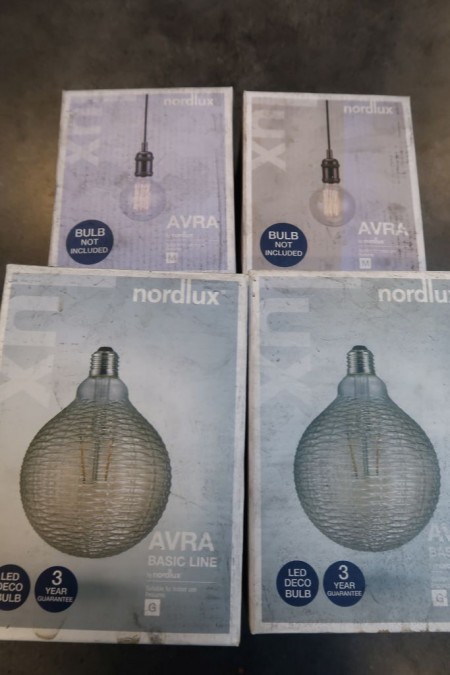 2 pcs. lamps and bulbs Nordlux Avra