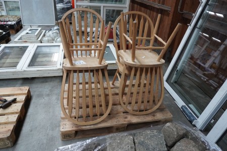 4 pieces. wooden chairs