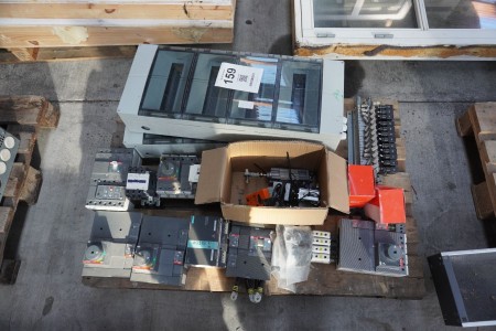 Pallet with various electrical items