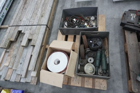 Various spare parts for trolley