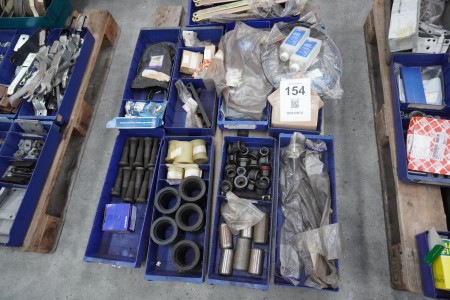 Various bolts & nuts, scissor arms, etc. for truck / trailer