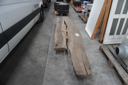 1 piece. wooden plank + 1 pc. wooden beam