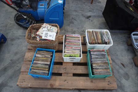 Large batch of vinyl records