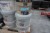 11 buckets of mixed paint