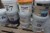 11 buckets of mixed paint