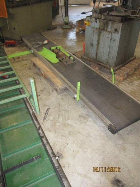 Conveyor, Boetherm, length: 3700 mm - Width: 490 mm