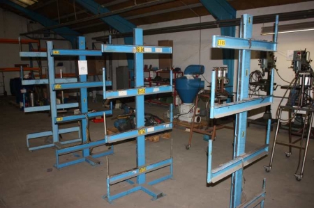 Cantilever racking without content