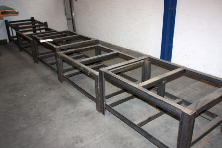 5x steel pallet stands