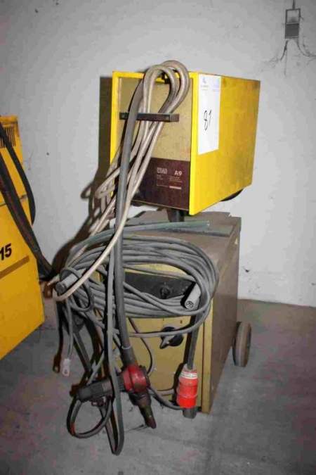 Welding Machine Esab LDA 200 + wire feed unit, Esab A9 + welding cables and welding handle