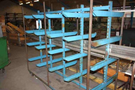 Cantilever Racking on wheels - content not included