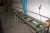 Metal Crosscut, Pedrazzoli. tilt 45 degrees + trolley, approx. length of 4 meters, roll width approx. 30 cm. + Roller jack