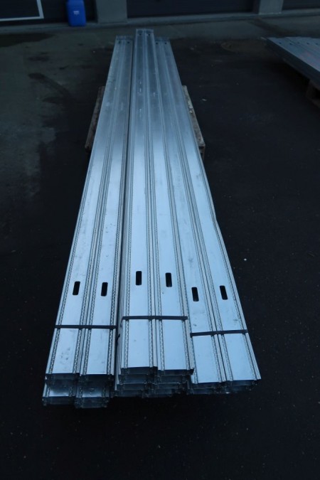 224 meters of plaster steel rails 95 mm