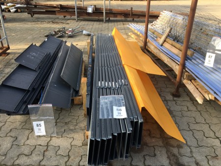 Lot of new Klikfals DS steel profiles for facade cladding