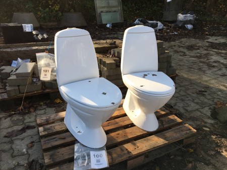 2 pcs. toilets, brand: IFÖ