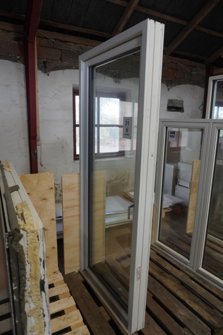 New patio door with wooden / aluminum frame