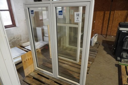 Top-hung window section in wood