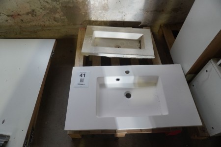 2 pcs. stone sinks without faucet