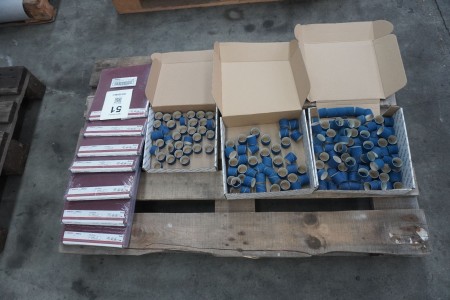 3 Boxen Schleifhülsen für Metall + 7 Packungen Schleifpapier, Marke: Bosch