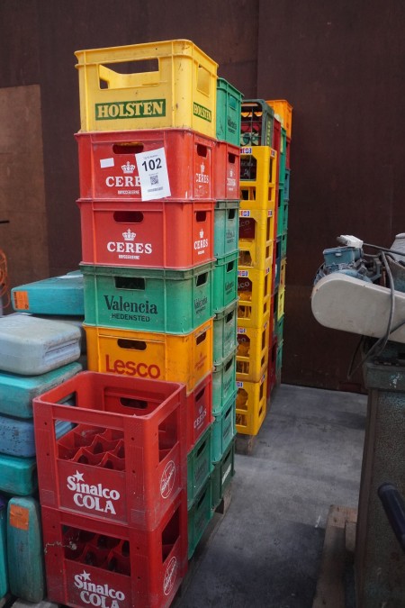 Lot of beer / soda crates