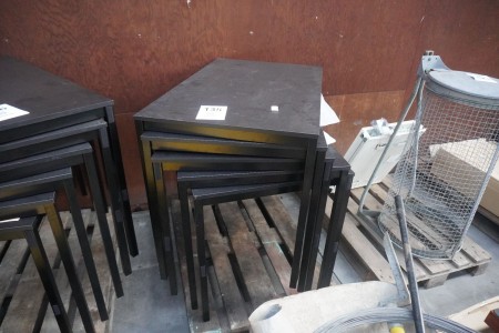 5 pieces. tables in wood / metal