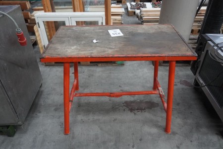Workshop table in wood / metal