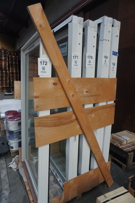 Terrassentür mit Rahmen in Holz / Aluminium, Marke: Rational