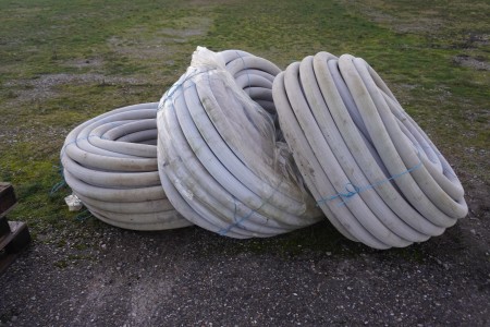 Lot of plastic pipes