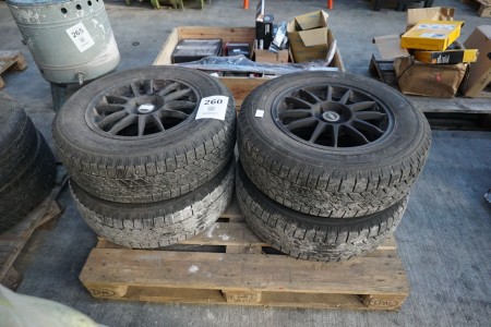 4 tires with rims, brand: HRS