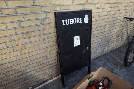 Tuborg sign in metal