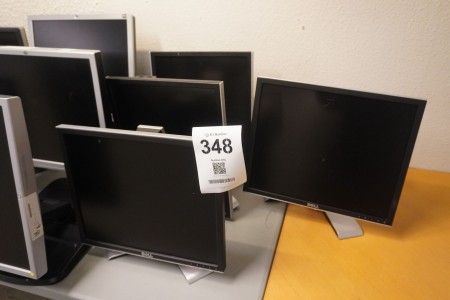 4 pieces. Computer monitors, brand: Dell
