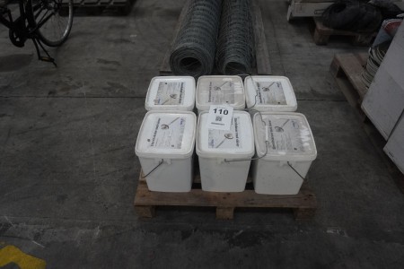 Large batch of asbestos screws with washers
