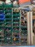 Assortment shelf with content of various spare parts, bolts, etc.