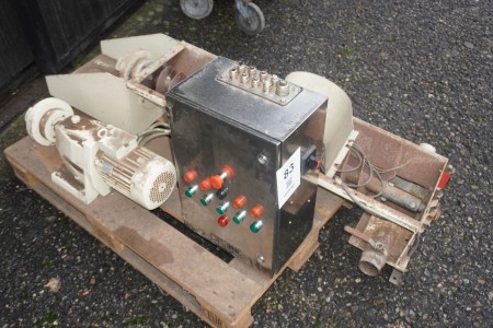 Auger with motor and control unit