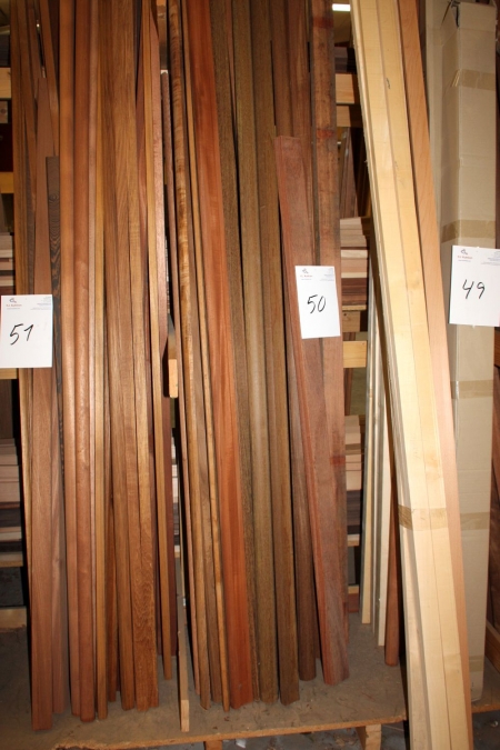 Lot various hard wood profiles